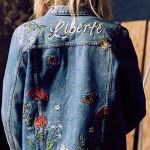 &denim Vintage Women's Denim Jacket, XS